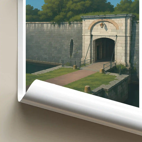 Affiche - Bayonne - Les Remparts