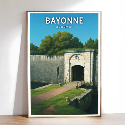 Affiche - Bayonne - Les Remparts