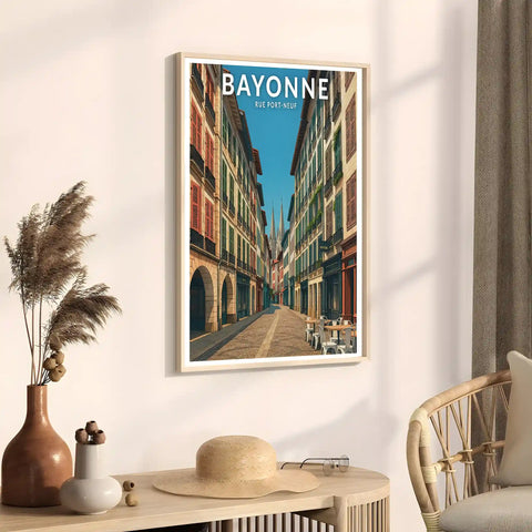 Affiche - Bayonne - Rue Port-Neuf