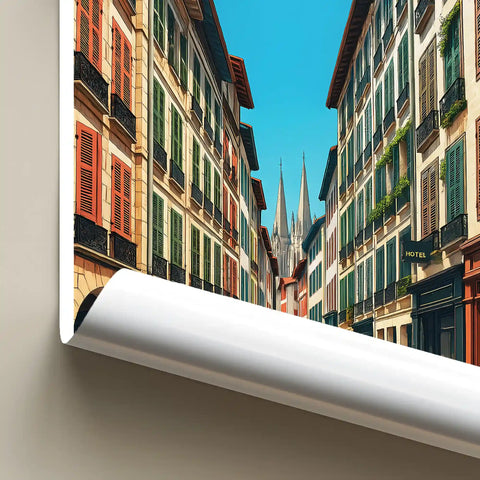 Affiche - Bayonne - Rue Port-Neuf