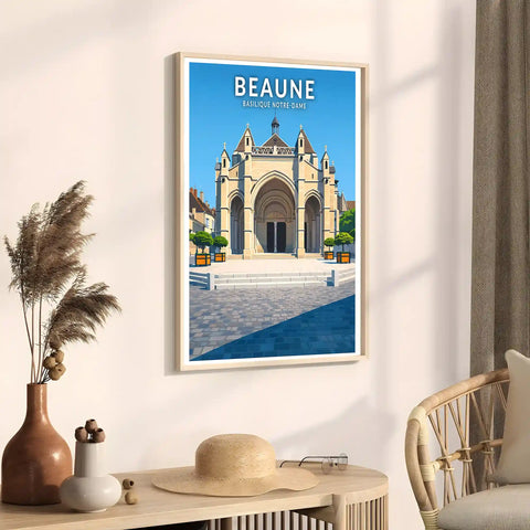 Affiche - Beaune - Basilique Notre-Dame