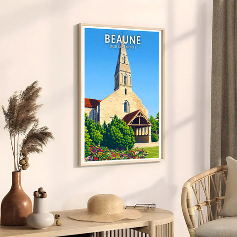 Affiche - Beaune - Église Saint-Nicolas