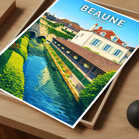 Affiche - Beaune - Le Lavoir