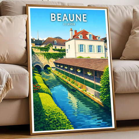 Affiche - Beaune - Le Lavoir