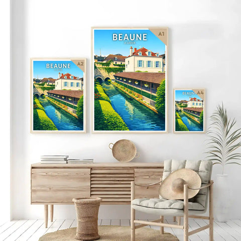 Affiche - Beaune - Le Lavoir