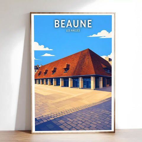 Affiche - Beaune - Les Halles