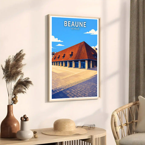 Affiche - Beaune - Les Halles