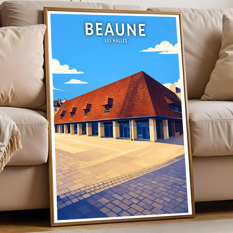 Affiche - Beaune - Les Halles