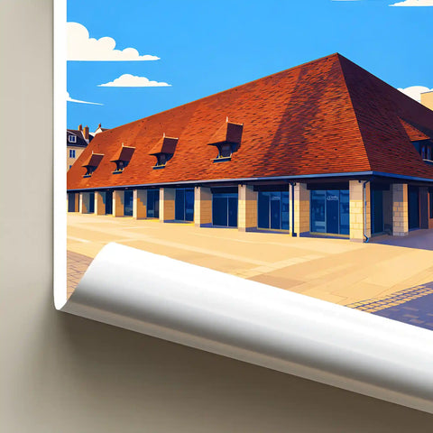 Affiche - Beaune - Les Halles