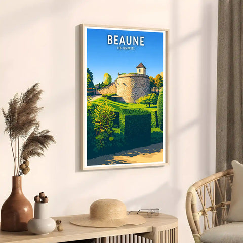 Affiche - Beaune - Les Remparts