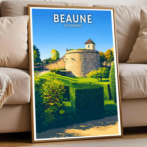 Affiche - Beaune - Les Remparts