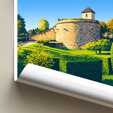 Affiche - Beaune - Les Remparts