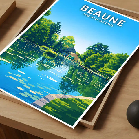 Affiche - Beaune - Parc de la Bouzaize