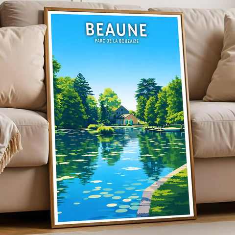 Affiche - Beaune - Parc de la Bouzaize