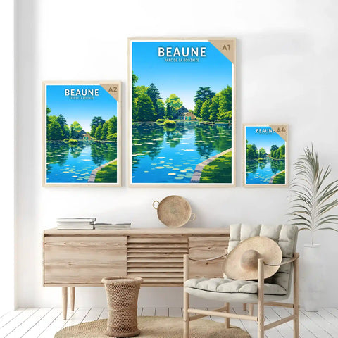 Affiche - Beaune - Parc de la Bouzaize