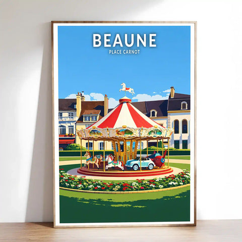 Affiche - Beaune - Place Carnot