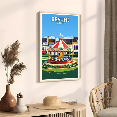 Affiche - Beaune - Place Carnot