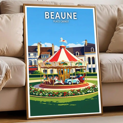 Affiche - Beaune - Place Carnot