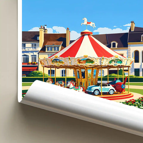 Affiche - Beaune - Place Carnot