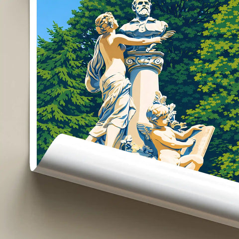 Affiche - Beaune - Statue de Pierre Joigneaux