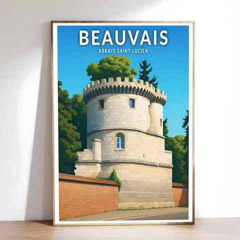 Affiche - Beauvais -  Abbaye Saint-Lucien