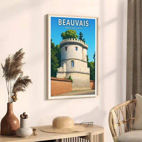 Affiche - Beauvais -  Abbaye Saint-Lucien