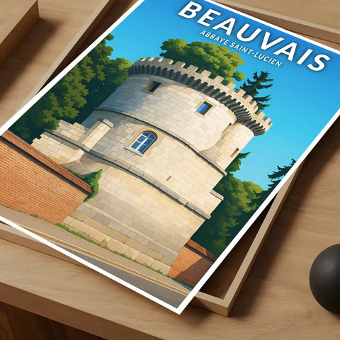 Affiche - Beauvais -  Abbaye Saint-Lucien
