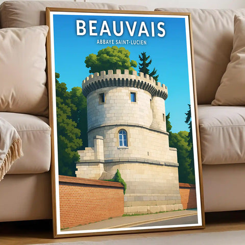 Affiche - Beauvais -  Abbaye Saint-Lucien