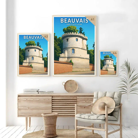 Affiche - Beauvais -  Abbaye Saint-Lucien