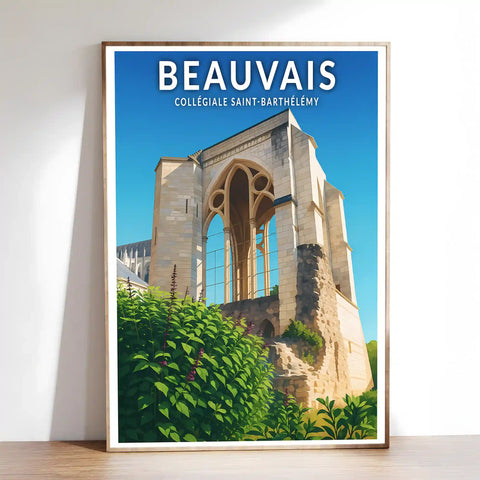 Affiche - Beauvais - Collégiale-Saint Barthélémy