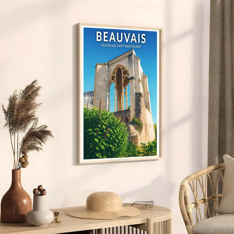 Affiche - Beauvais - Collégiale-Saint Barthélémy