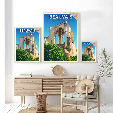 Affiche - Beauvais - Collégiale-Saint Barthélémy