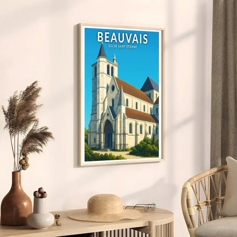 Affiche - Beauvais - Église Saint-Étienne