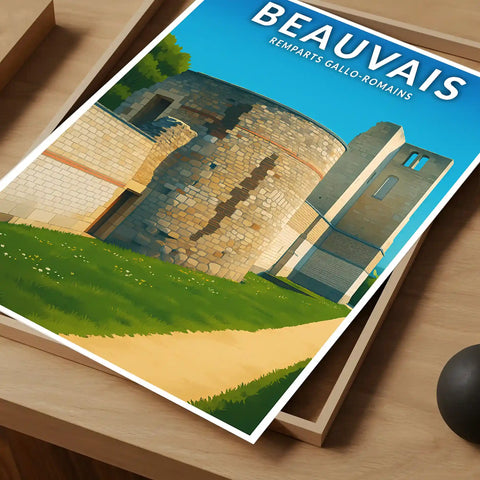 Affiche - Beauvais - Remparts Gallo-Romains