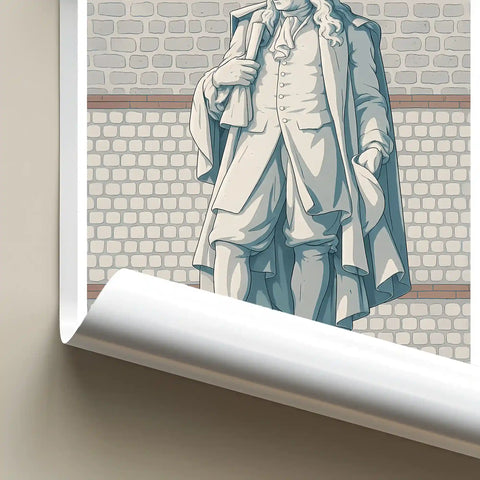 Affiche - Beauvais - Statue de Jean Racine