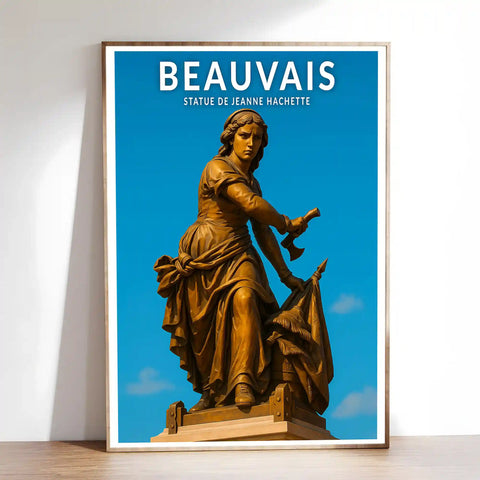 Affiche - Beauvais - Statue de Jeanne Hachette
