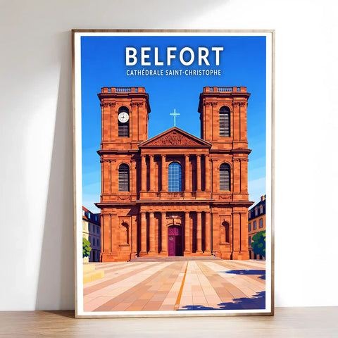 Affiche - Belfort - Cathédrale Saint-Christophe