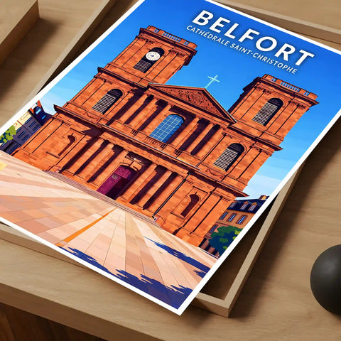 Affiche - Belfort - Cathédrale Saint-Christophe