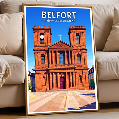 Affiche - Belfort - Cathédrale Saint-Christophe