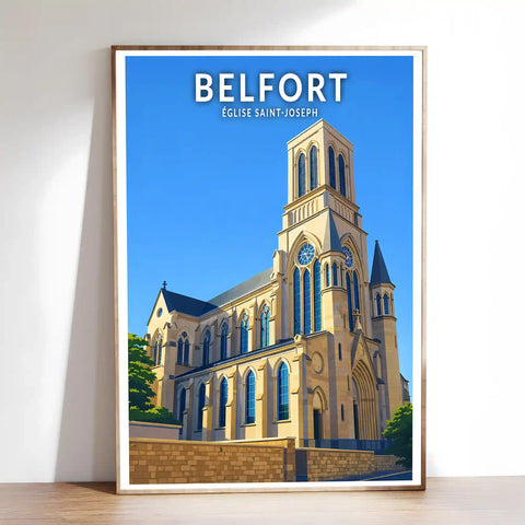 Affiche - Belfort - Église Saint-Joseph