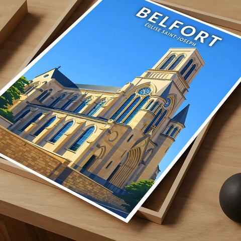Affiche - Belfort - Église Saint-Joseph
