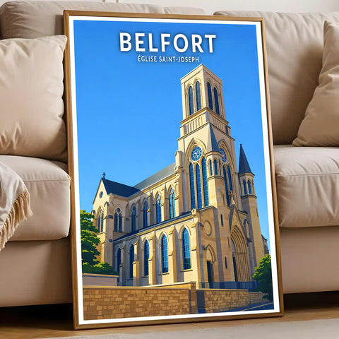 Affiche - Belfort - Église Saint-Joseph