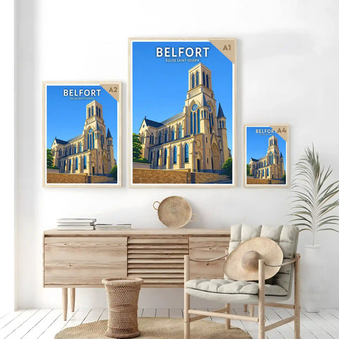 Affiche - Belfort - Église Saint-Joseph