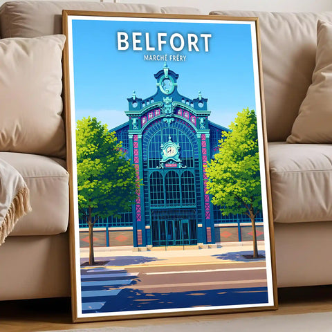 Affiche - Belfort - Marché Fréry