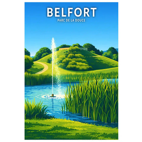 Affiche - Belfort - Parc de la Douce