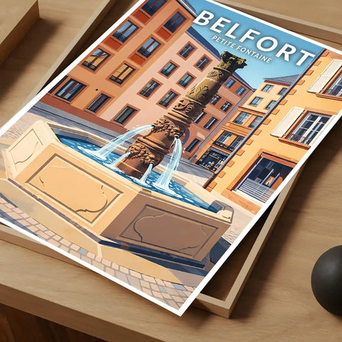 Affiche - Belfort - Petite Fontaine