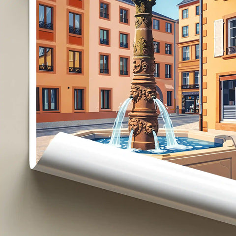 Affiche - Belfort - Petite Fontaine