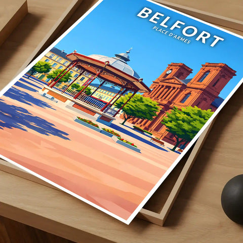Affiche - Belfort - Place d'Armes