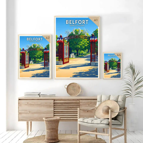 Affiche - Belfort - Square du Souvenir