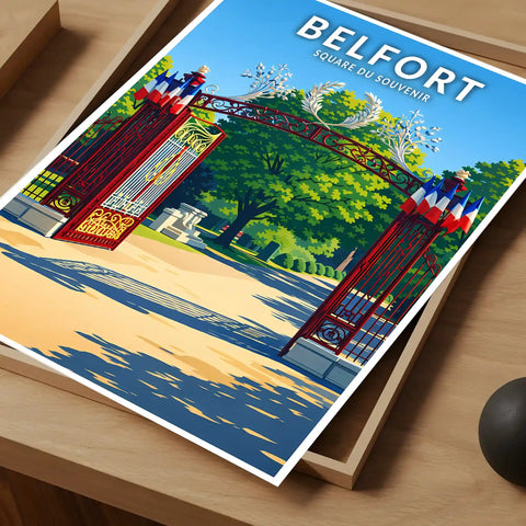 Affiche - Belfort - Square du Souvenir